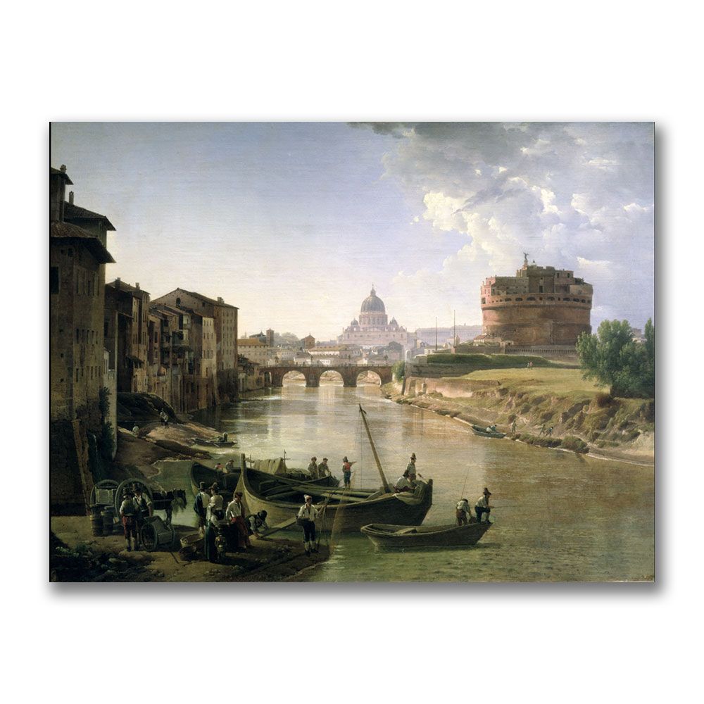 Trademark Global 35x47 inches Silvester Shchedrin "New Rome with the Castel"