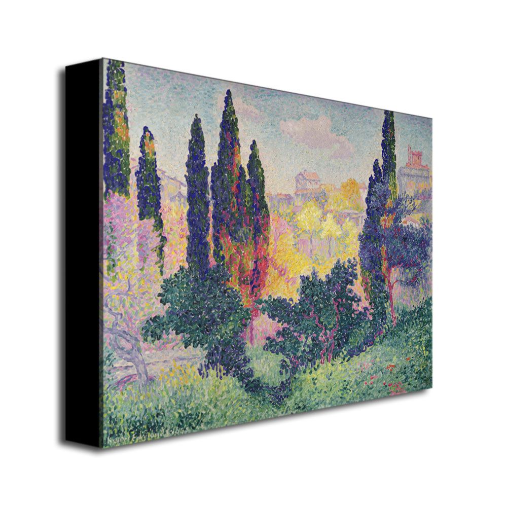 Trademark Global 18x24 inches Henri Edmond Cross "The Cypresses at Cagnes"