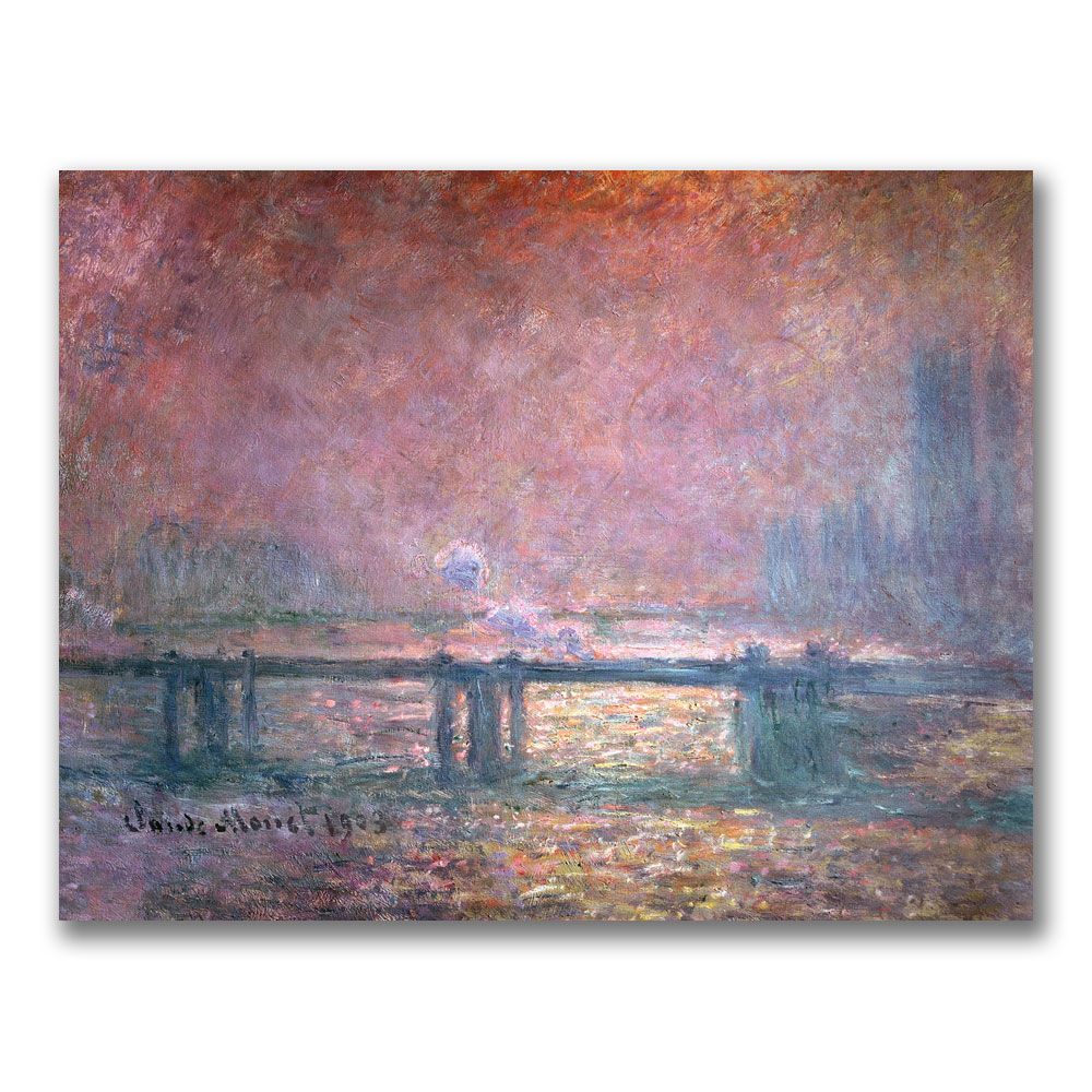 Trademark Global 18x24 inches Claude Monet "The Thames at Charing Cross"