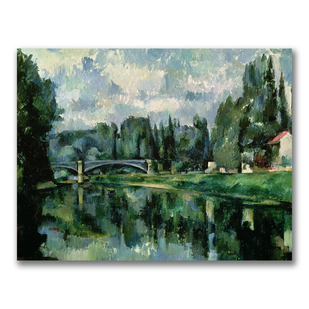 Trademark Global 35x47 inches Paul Cezanne "The Banks of the Marne at Creteil"