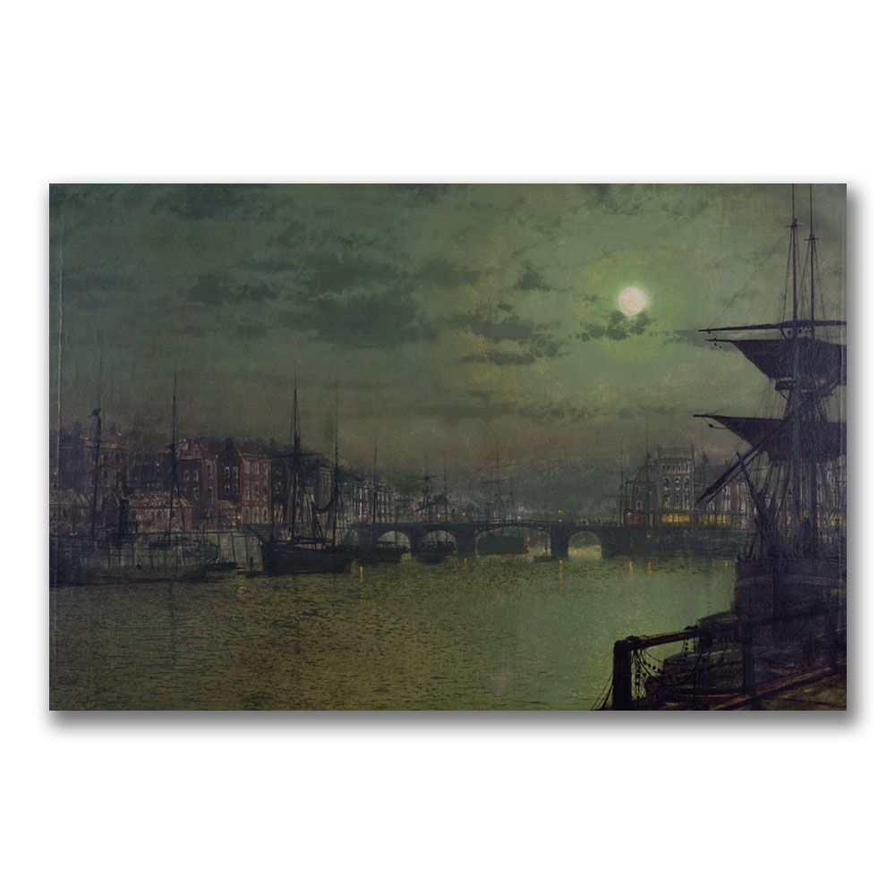 Trademark Global 30x47 inches John Grimshaw "Baiting the Lines  Whitby"