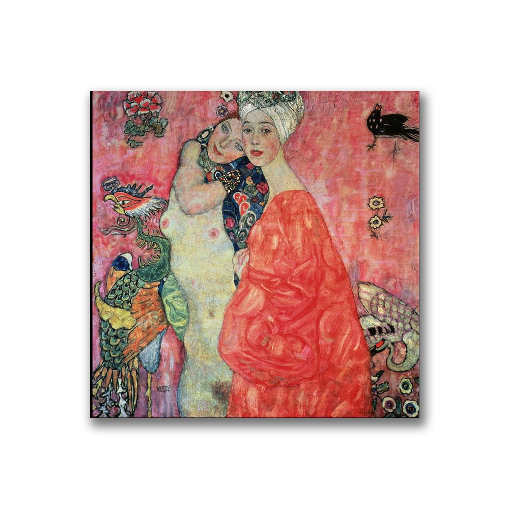 Trademark Global 24x24 inches Gustav Klimt  "Woman Friends"