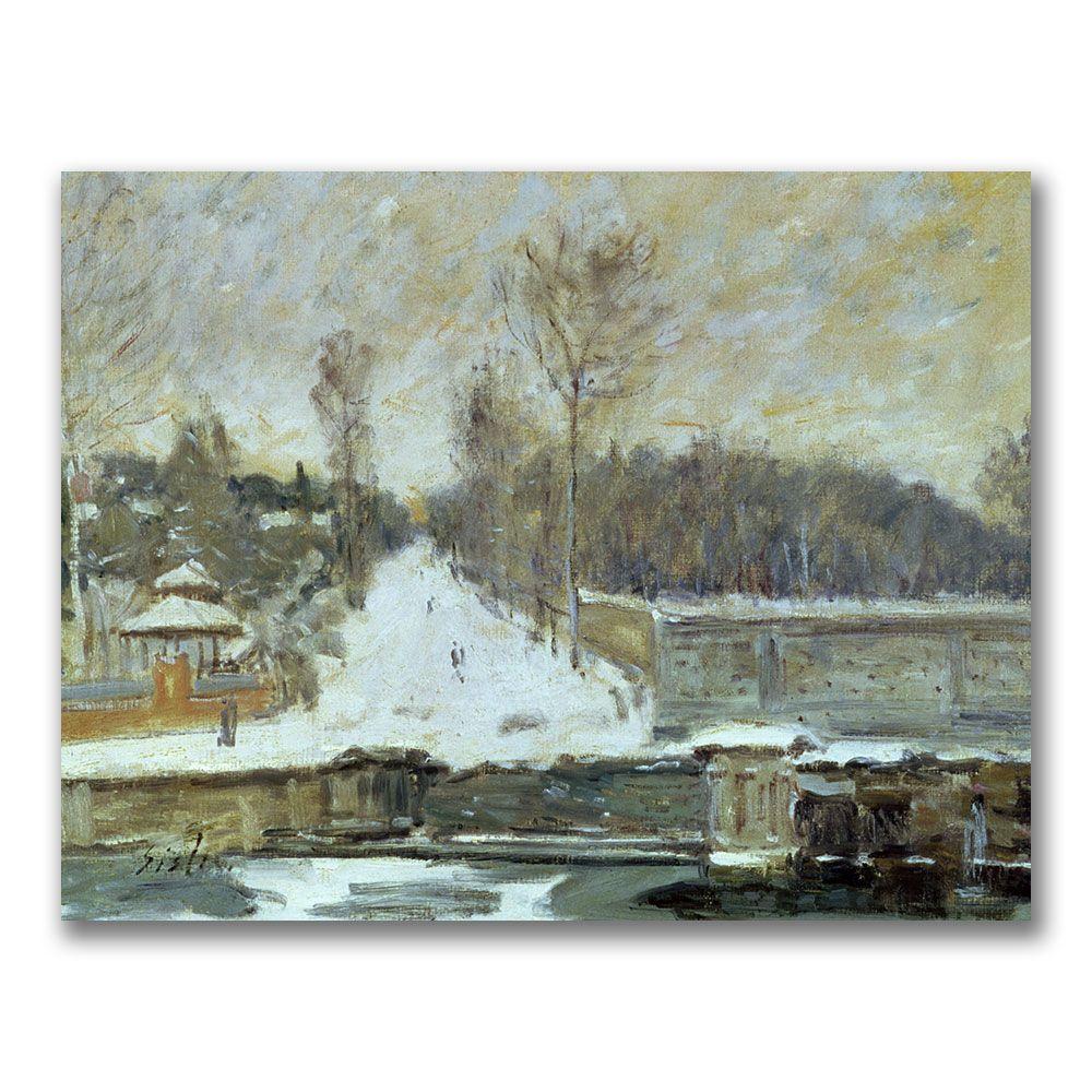 Trademark Global 35x47 inches Alfred Sisley "The Watering Place"