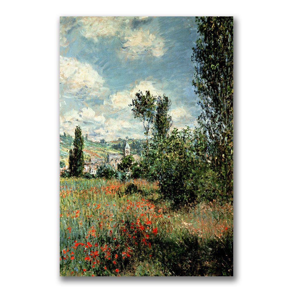 Trademark Global 16x24 inches Claude Monet "Path through the Poppies"