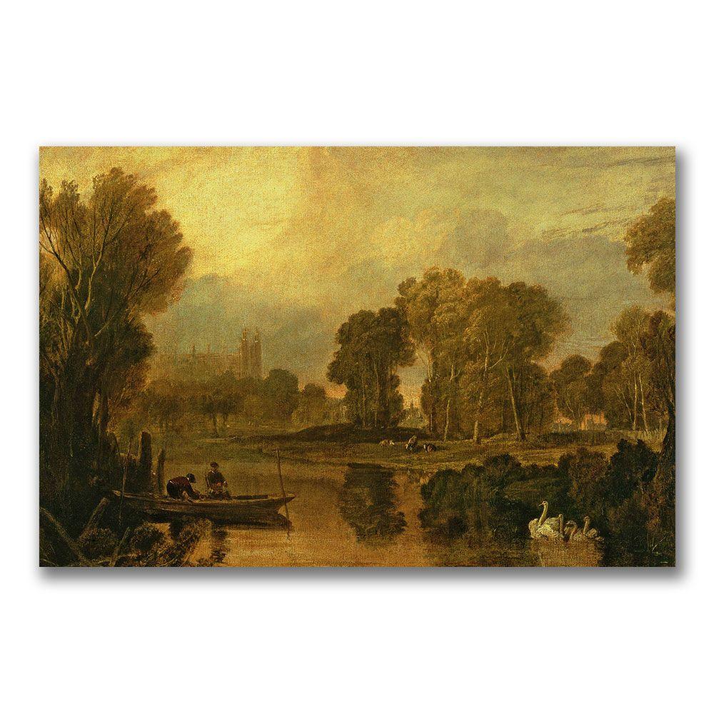 Trademark Global 30x47 inches Joseph Turner "Eton College from the River"