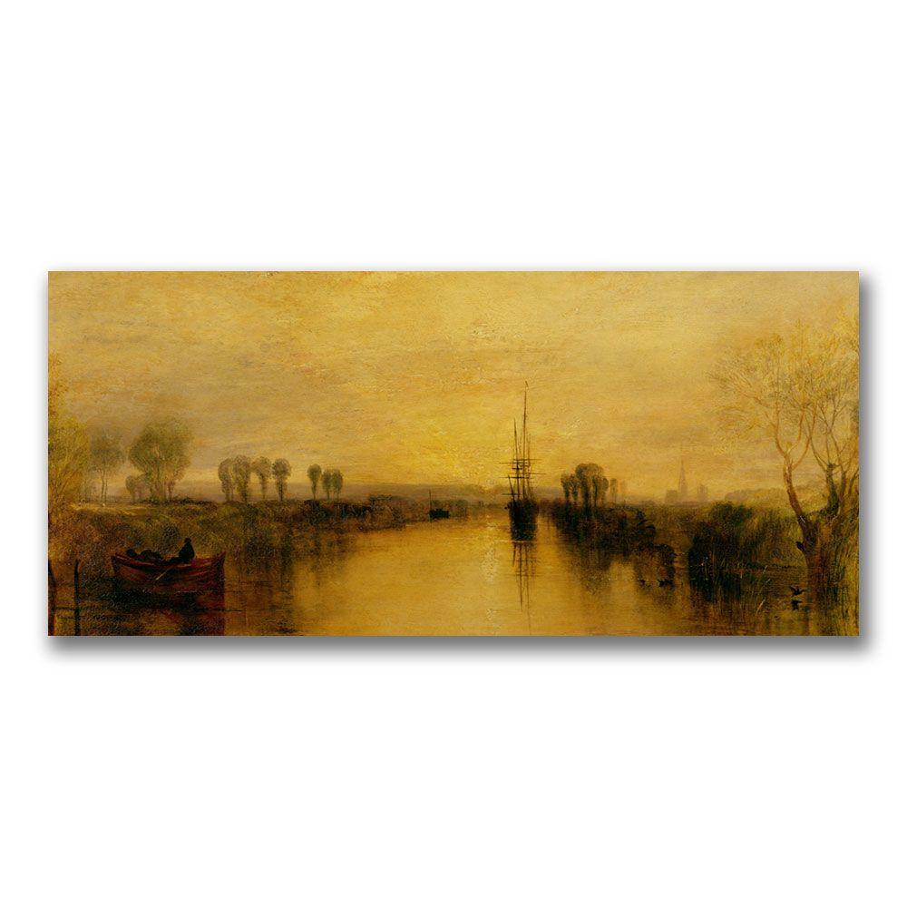 Trademark Global 12x24 inches Joseph Turner "Chichester Canal  1829"