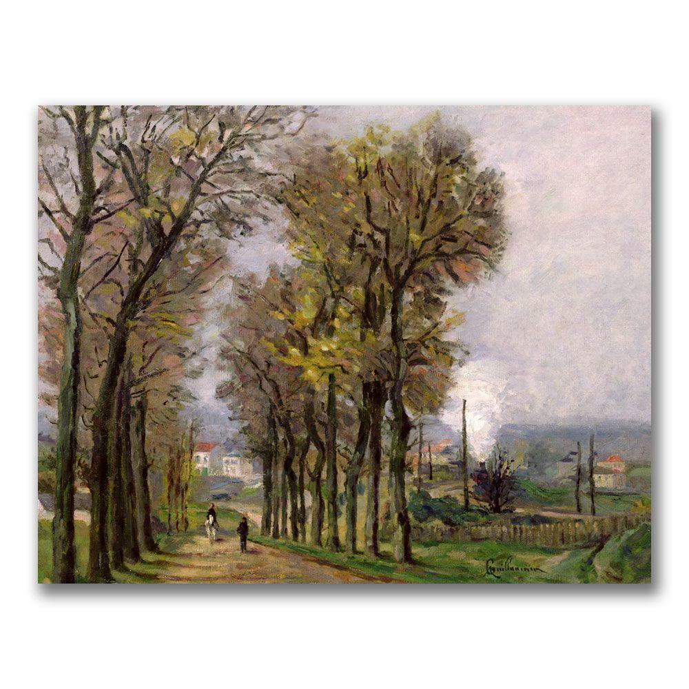 Trademark Global 18x24 inches Jean Baptiste Guillamin "Landscape in France"
