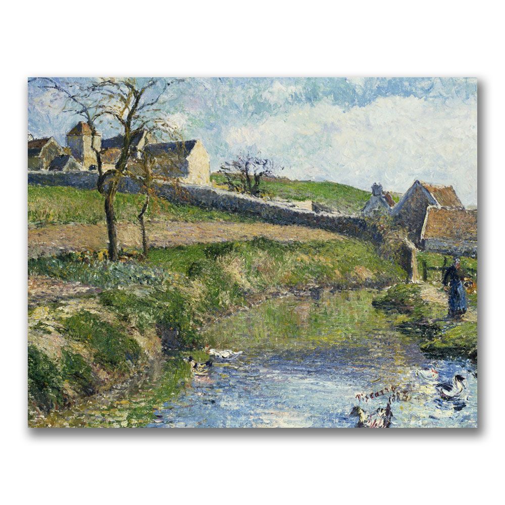 Trademark Global 35x47 inches Camille Pissaro  "The Farm at Osny"