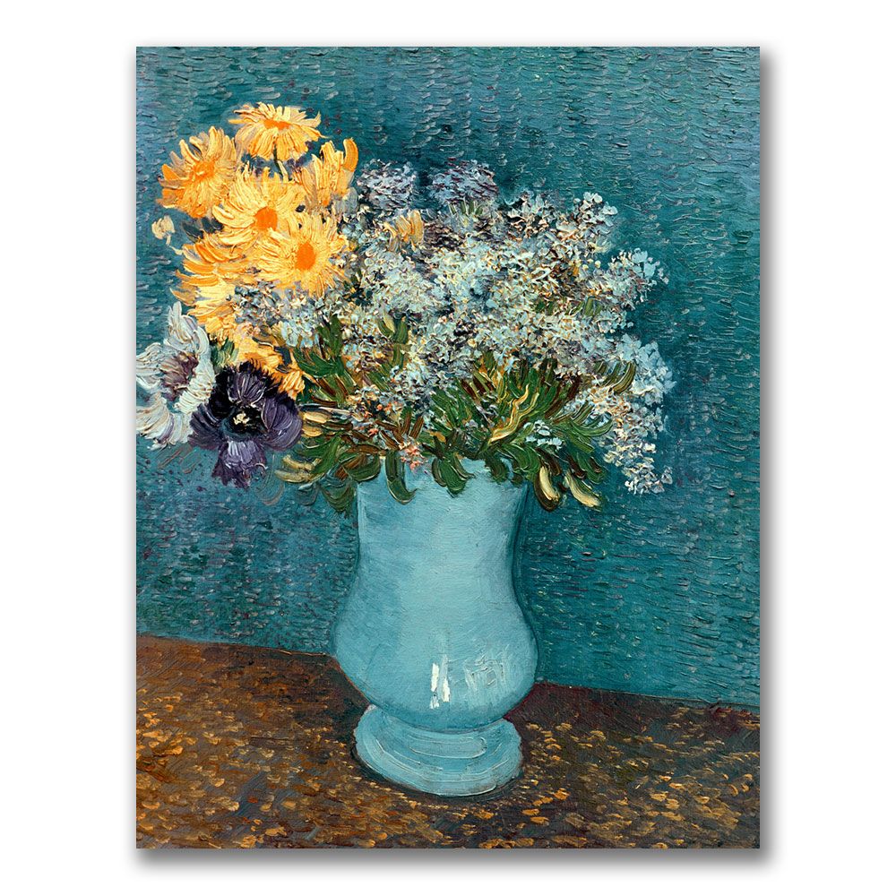 Trademark Global 35x47 inches Vincent Van Gogh "Vase of Flowers"