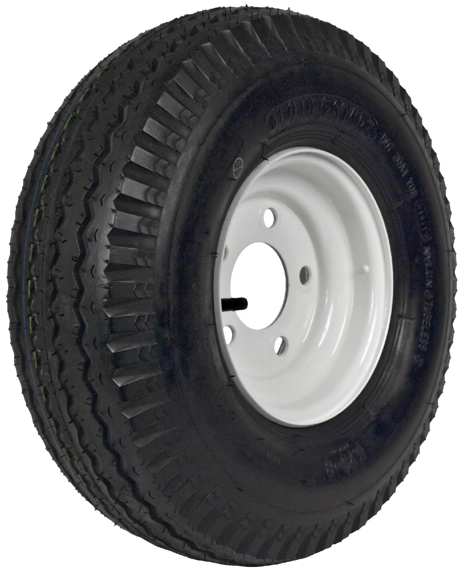 Loadstar DM508B-5I 570-8 LRB Trailer Tire and 5-Hole Wheel