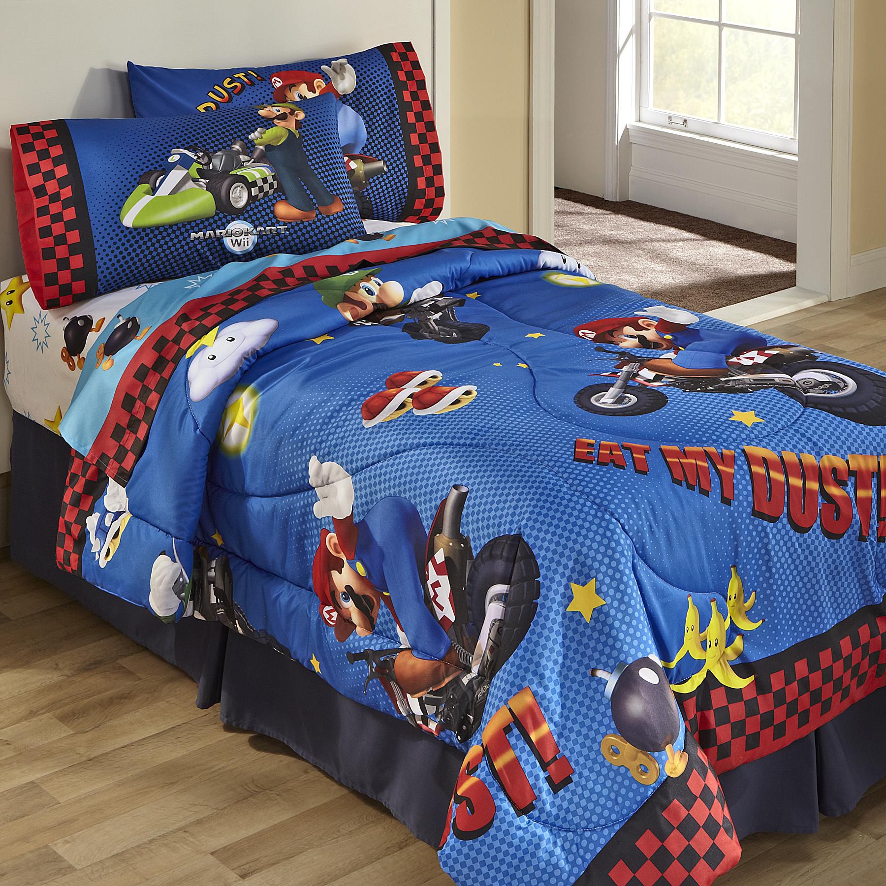 Nintendo Bedding, Super Mario Twin Bed Sheets