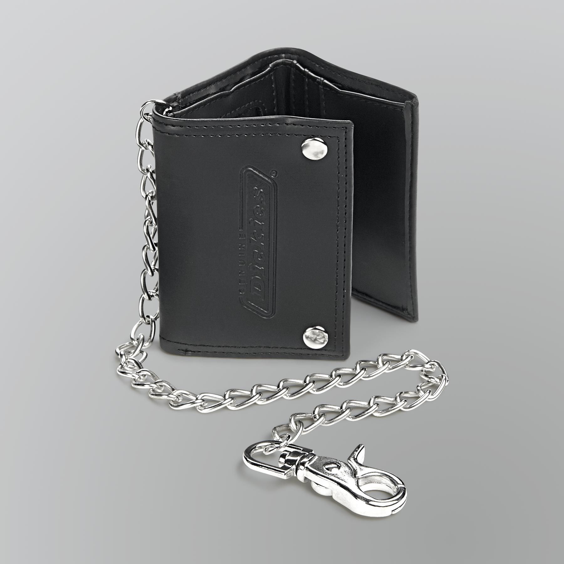 Genuine Dickies Men's Trifold Wallet with Chain
