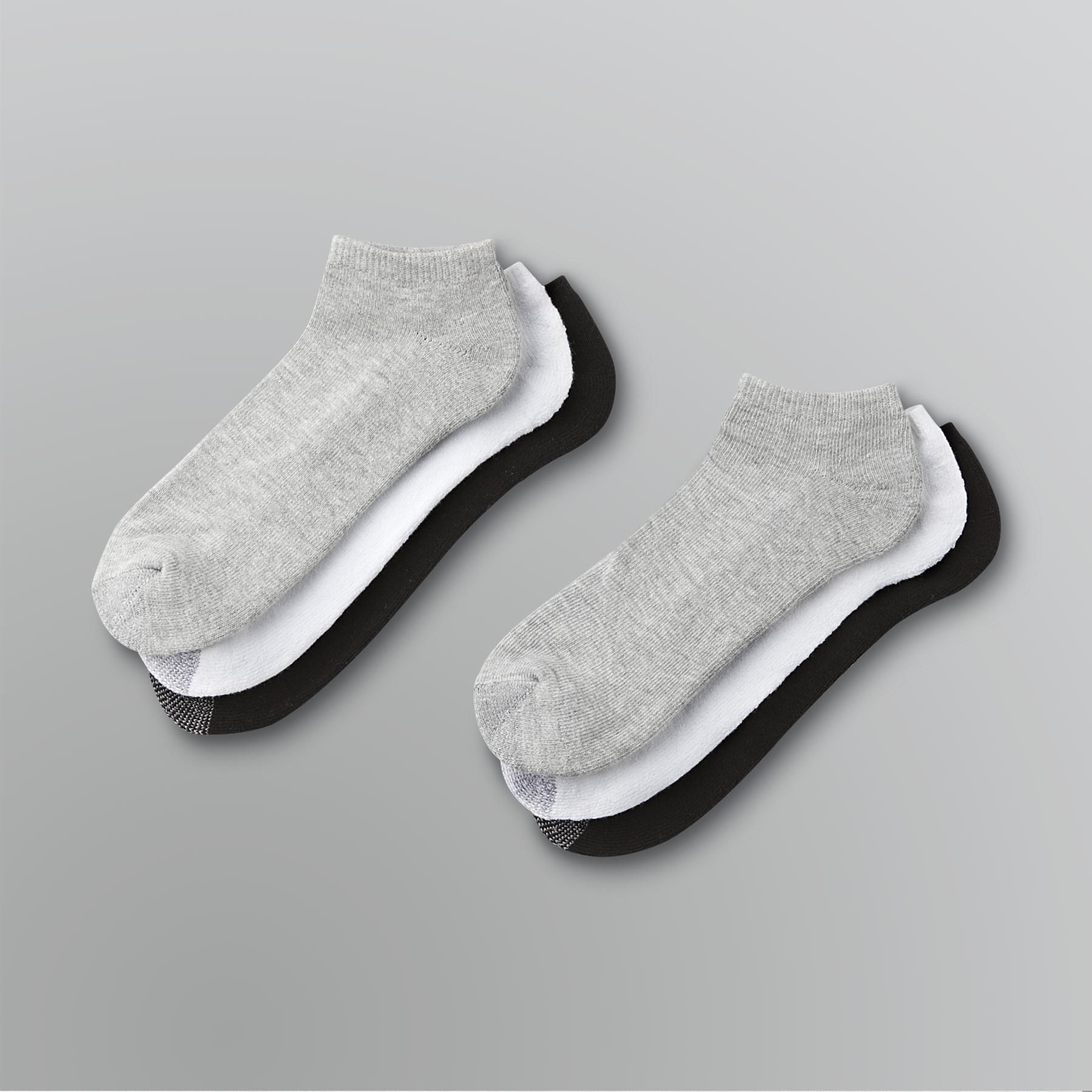 Silvertoe Men's Cushioned NoShow Socks 6 Pair
