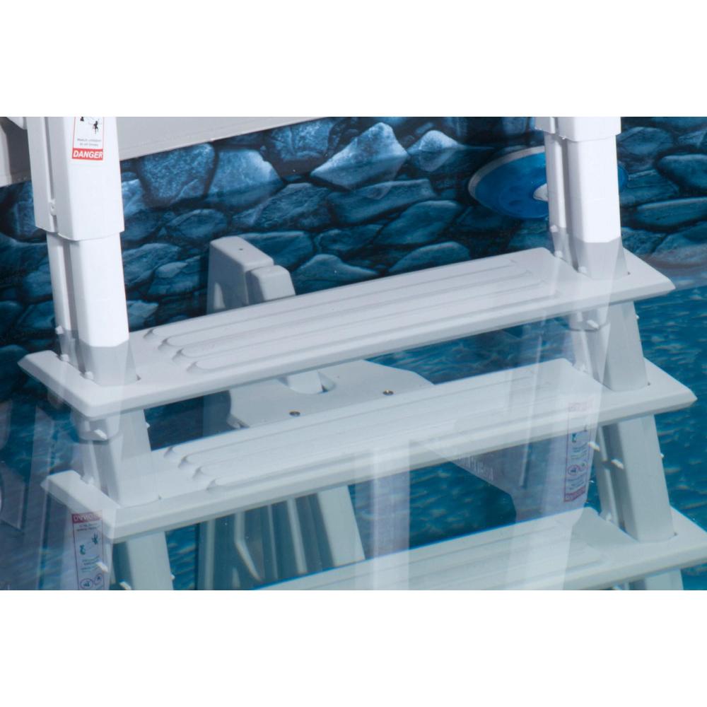 Blue Wave White Heavy Duty In-Pool Ladder for Above Ground Swimming Pools