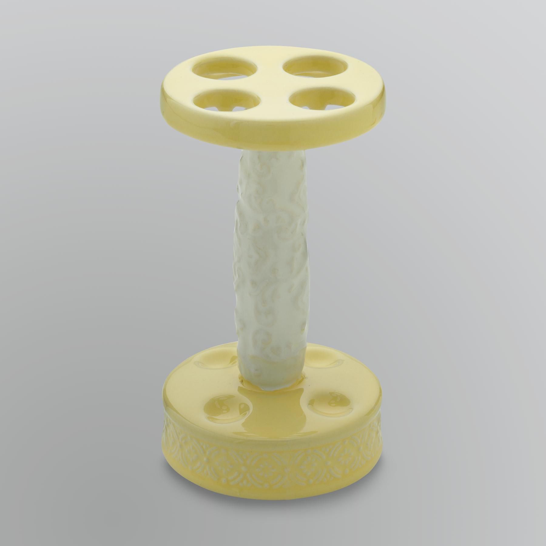 Country Living Yellow Toothbrush Holder