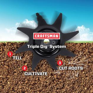 Craftsman 24032 25cc 2 Cycle Mini Tiller