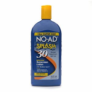No-Ad Splash, Watersport Sunscreen Lotion, SPF 30, 16 fl oz