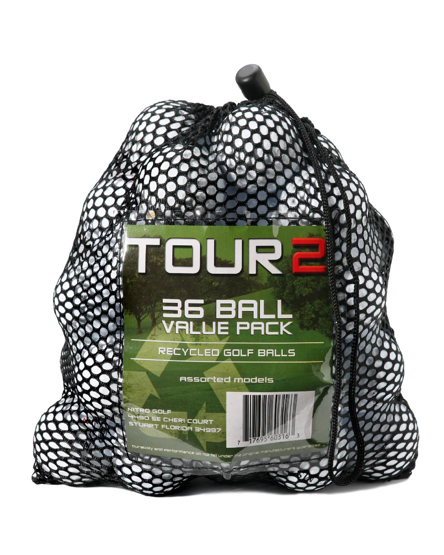 Nitro Tour 2 Recycled Golf Balls - 36 Count Value Pack, No Size, White Nitro Tour 2 Recycled Golf Balls - 36 Count Value Pack, No Size, White