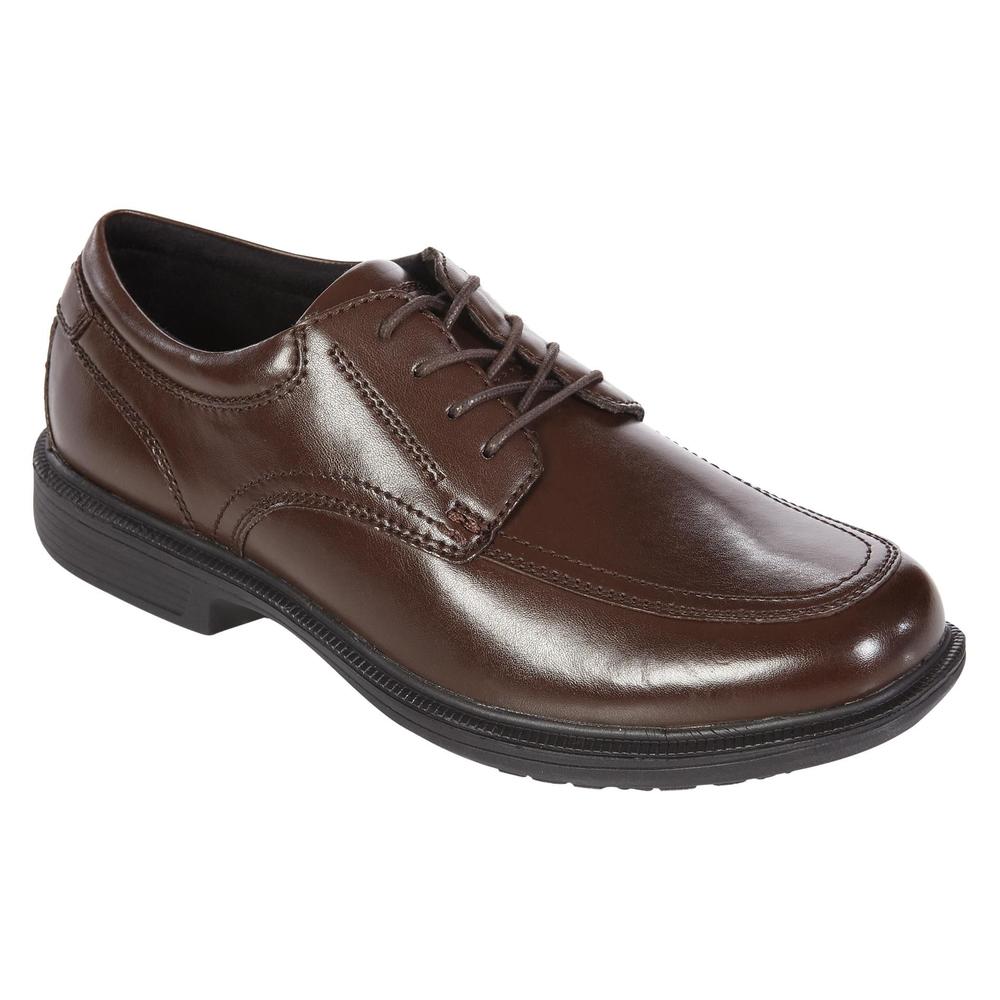 Nunn Bush Men's Bourbon Street Slip Resistant Leather Oxford - Brown