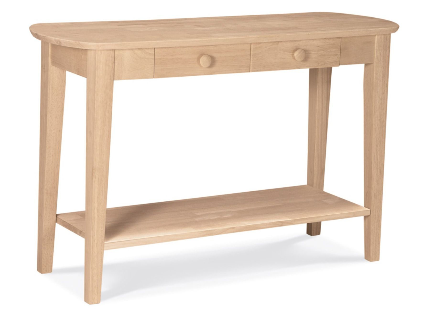 International Concepts Philips Oval Sofa Table Unfinished