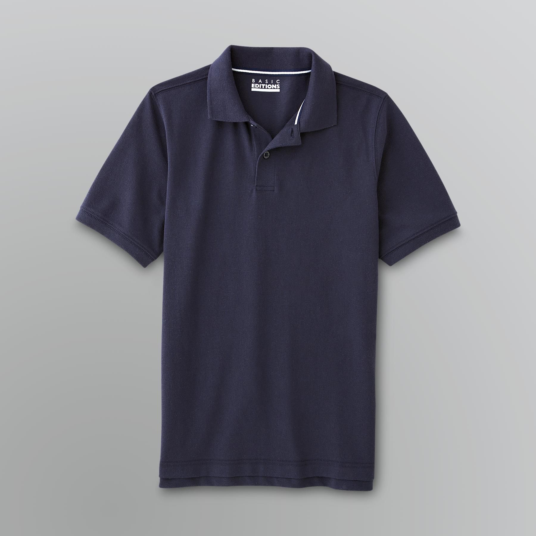 Basic Editions Boy's Pique Solid Polo Shirt