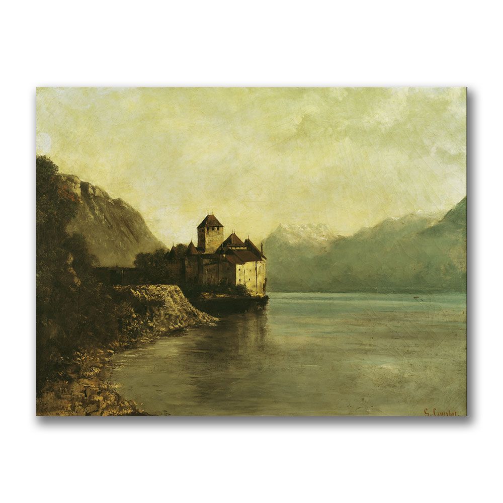 Trademark Global 18x24 inches Gustave Courbet "Chateau De Chillon  1874"