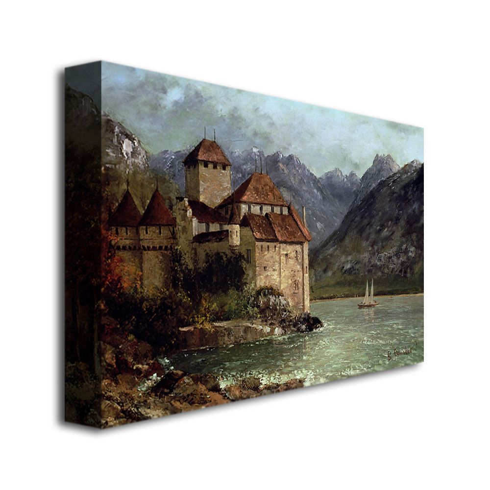 Trademark Global 16x24 inches Gustave Courbet "The Chateau De Chillon"