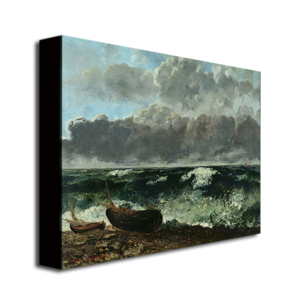 Trademark Global 24x32 inches Gustave Courbet "The Stormy Sea"