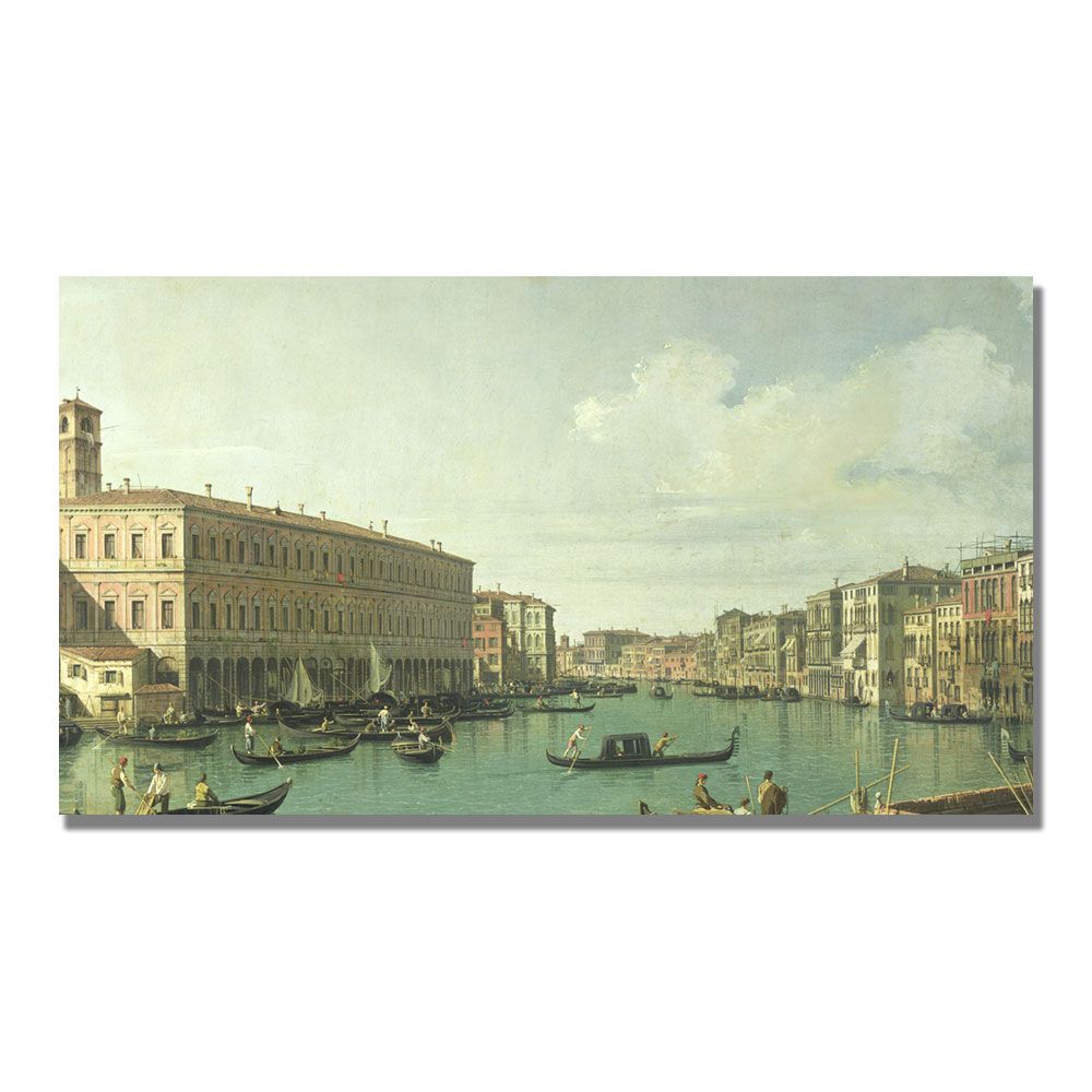 Trademark Global 18x32 inches Canatello "The Grand Canal From The Rialto Bridge"