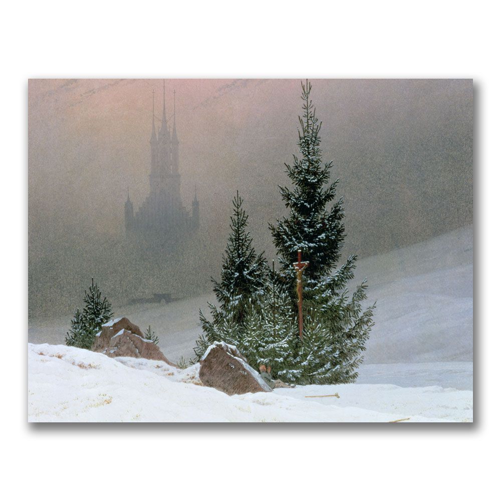 Trademark Global 18x24 inches Caspar  Friedrich "Winter Landscape 2"