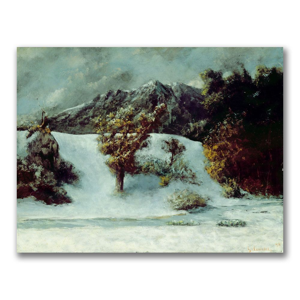Trademark Global 24x32 inches Gustave Courbet "Winter Landscape"