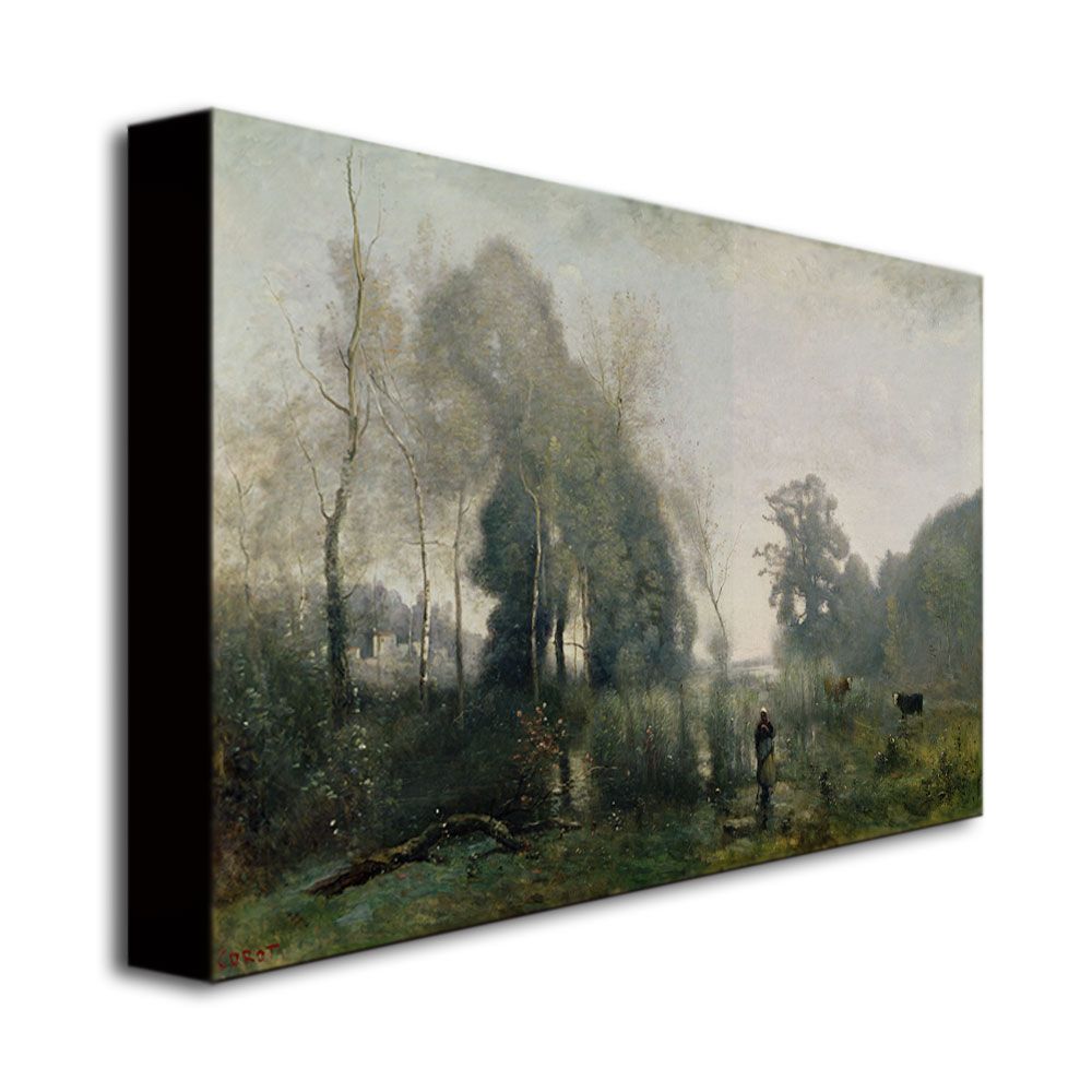 Trademark Global 22x32 inches Jean Baptiste Corot "Morning At Ville-D Avray"