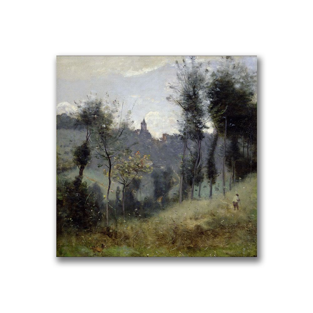 Trademark Global 18x18 inches Jean Baptiste Corot "Canteleu Near Rouen"