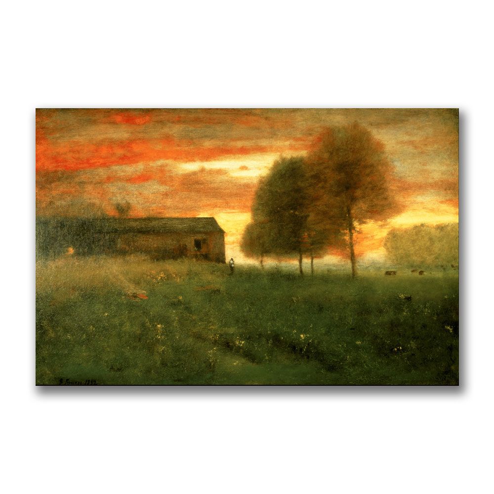 Trademark Global 22x32 inches George Inness "Sunset  Montclair  1892"