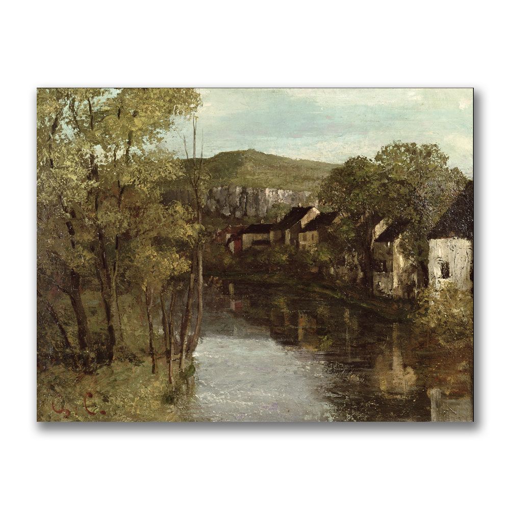 Trademark Global 18x24 inches Gustave Courbet "The Refection Of Ornans"