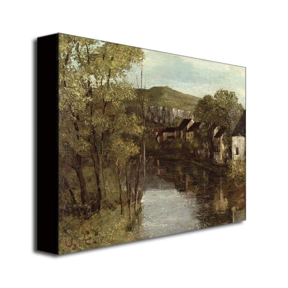 Trademark Global 24x32 inches Gustave Courbet "The Refection Of Ornans"