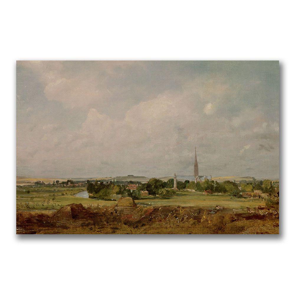 Trademark Global 16x24 inches John Constable "View Of Salisbury"