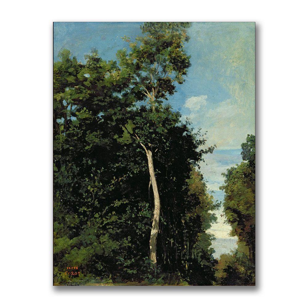 Trademark Global 24x32 inches Jean Baptiste Corot "The Wood On The Cote De Grace"