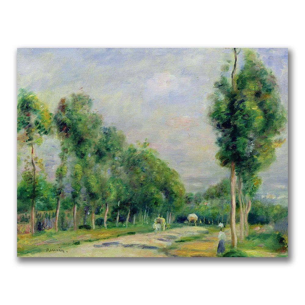 Trademark Global 24x32 inches Pierre Renoir "The Road To Versailles"