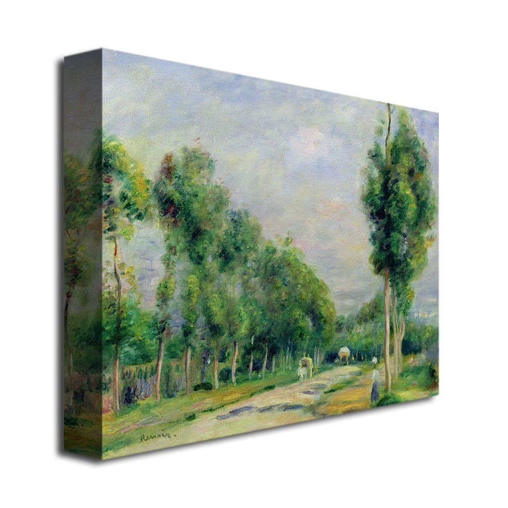 Trademark Global 35x47 inches Pierre Renoir "The Road To Versailles"