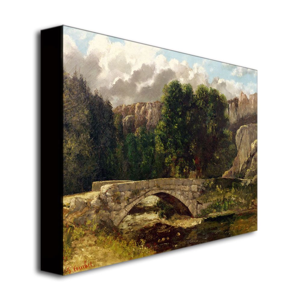 Trademark Global 35x47 inches Gustave Courbet "The Pont De Fleurie"