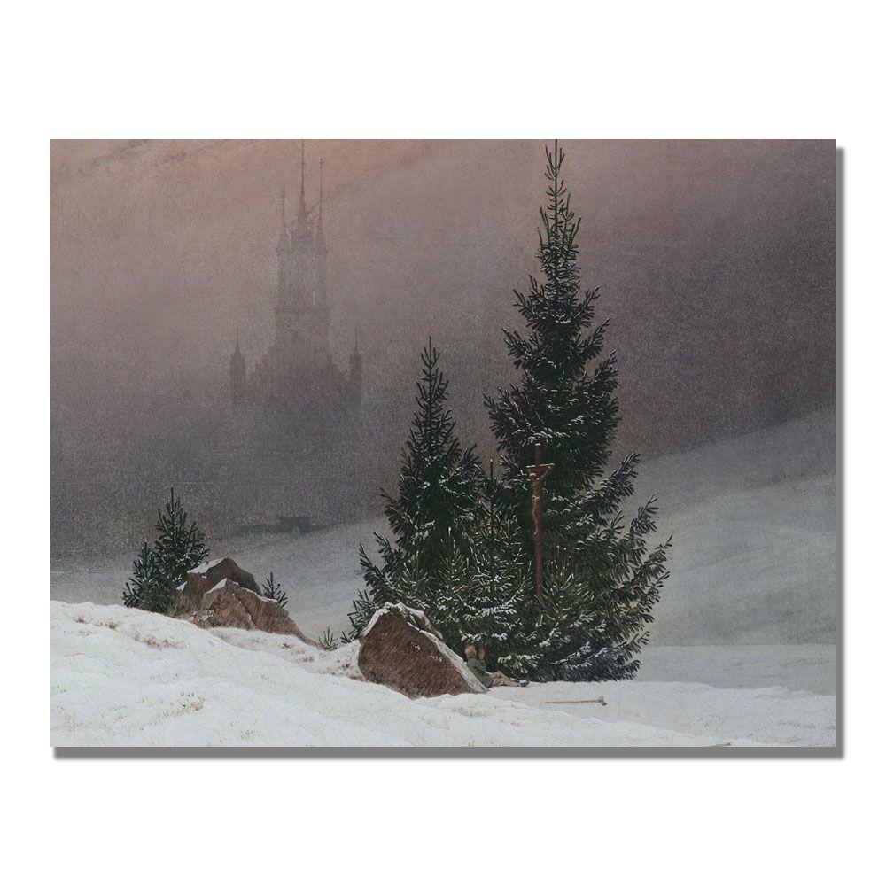 Trademark Global 24x32 inches Caspar  Friedrich "Winter Landscape"