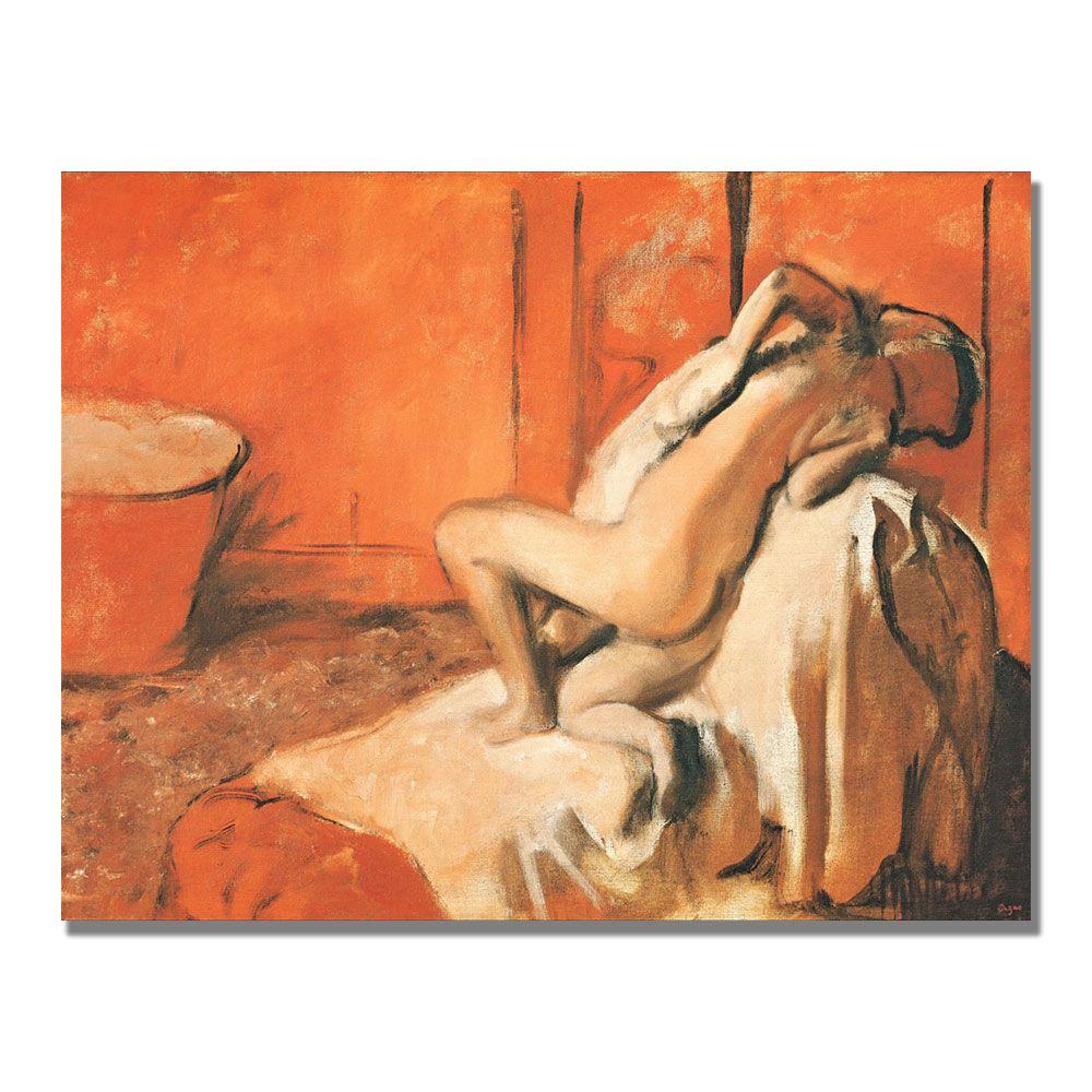 Trademark Global 18x24 inches Edgar Degas "After The Bath  1896"