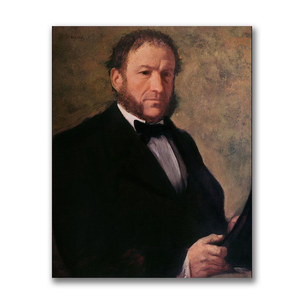 Trademark Global 24x32 inches Edgar Degas "Portrait Of Monsieur Ruelle"