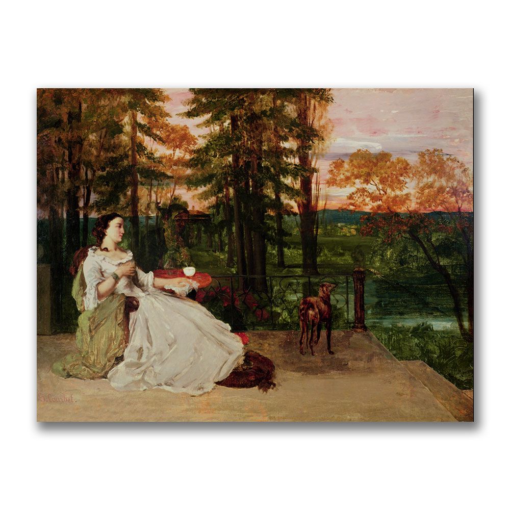 Trademark Global 24x32 inches Gustave Courbet "Woman Of Frankfurt"