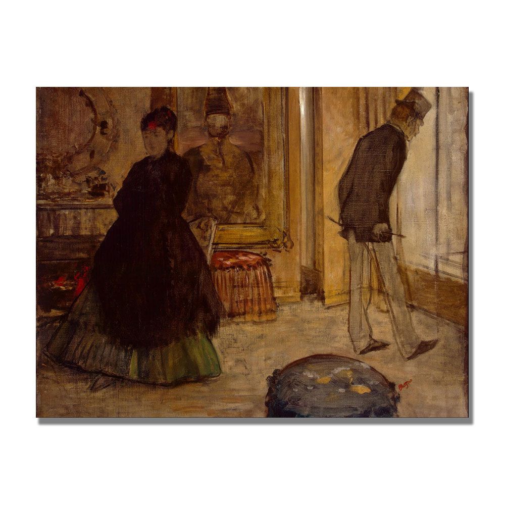 Trademark Global 35x47 inches Edgar Degas "Interior With Two Figures"