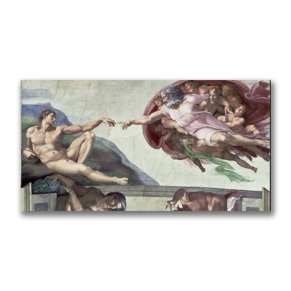 Trademark Global 12x24 inches Michelangelo "Sistine Chapel Ceiling"