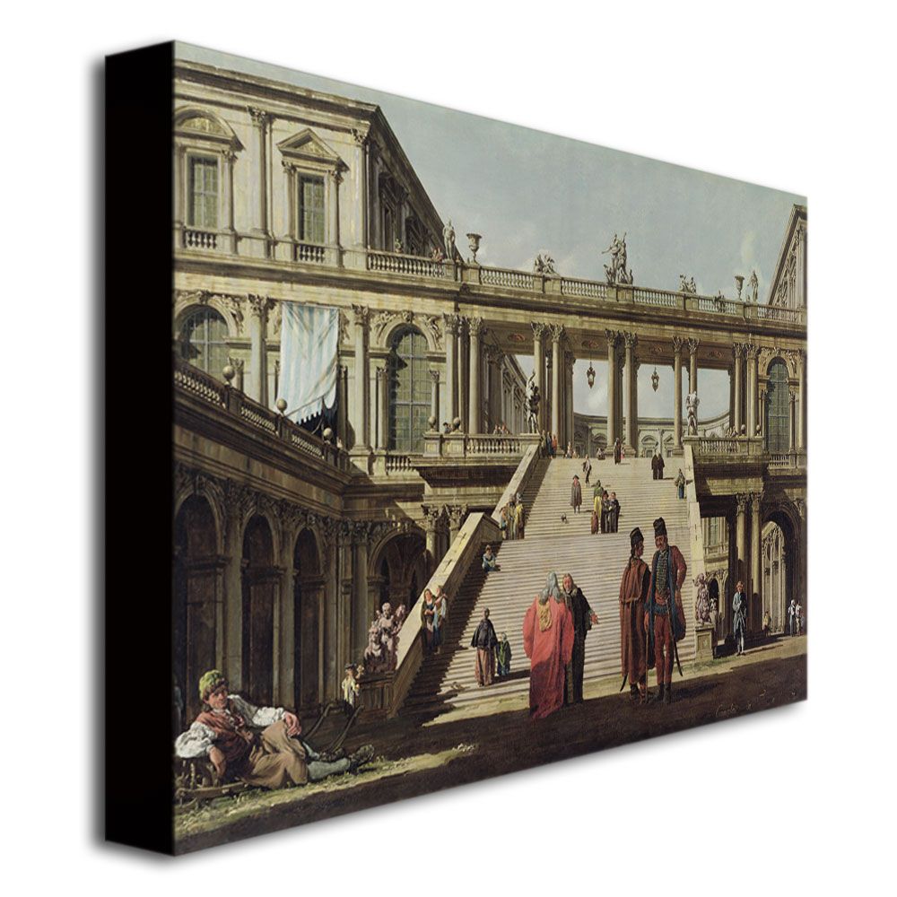 Trademark Global 35x47 inches Canatello "Castle Courtyard  1762"