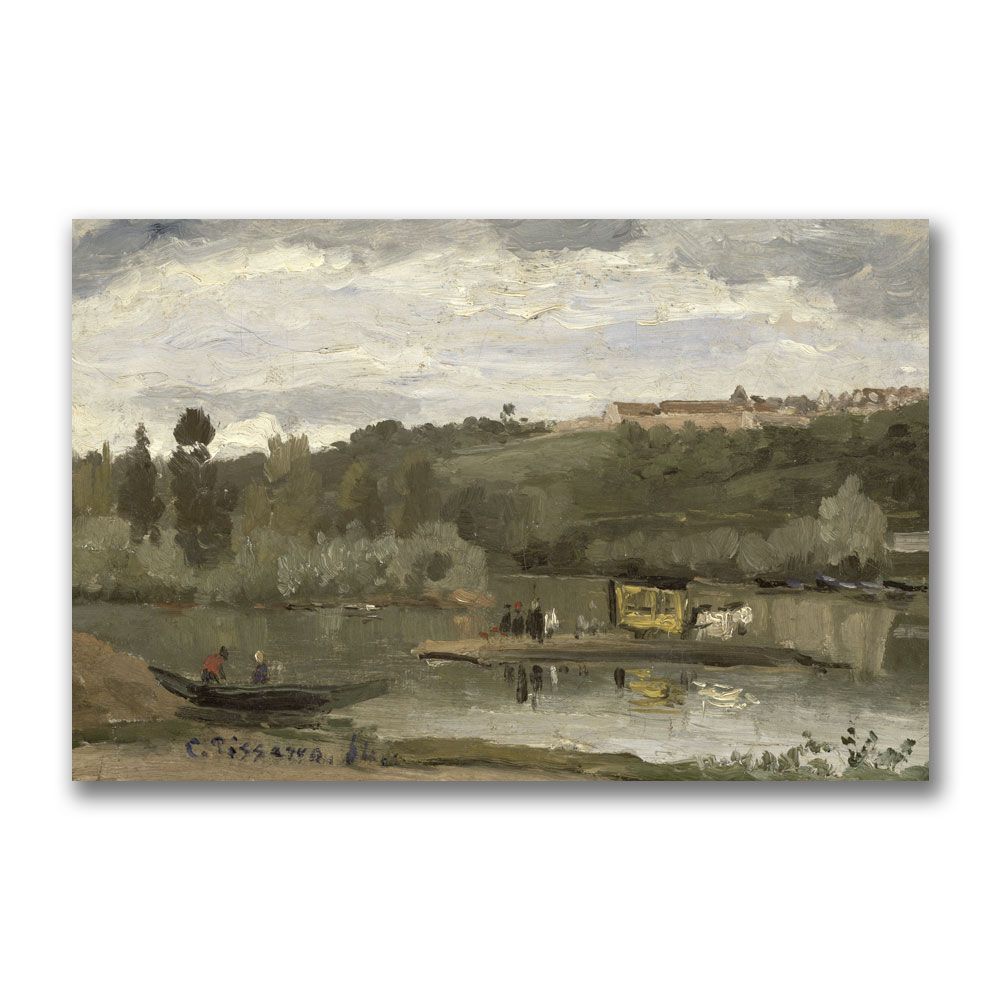 Trademark Global 16x24 inches Camille Pissaro  Ferry At Verenne-Saint Hilaire"