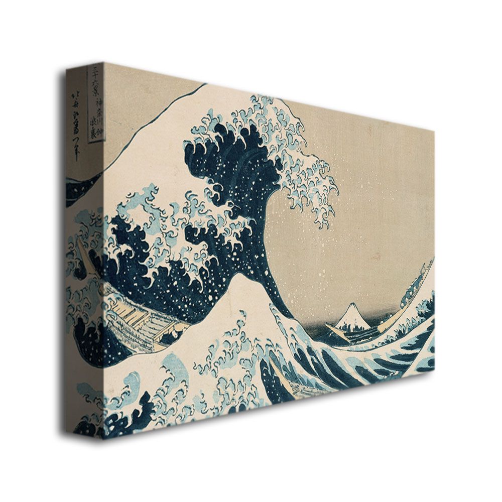 Trademark Global 22x32 inches Kanagawa-Katsushika Hokusai "The Great Wave"